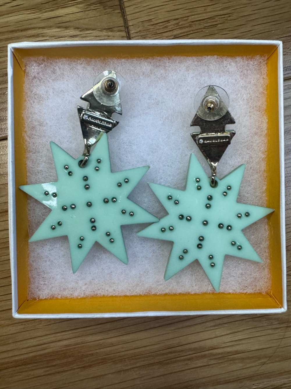 BaubleBar Mint Starburst Drop Earrings - Picture 3 of 4